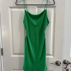 Cotton Candy Vibrant Green Dress